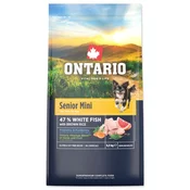Hrana Ontario Senior Mini Fish & Brown Rice 6,5kg