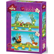 ART PUZZLE Sestavljanka Živali z mladiči 35+60 kosov