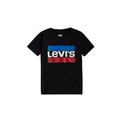 Otroški t-shirt Levis črna barva