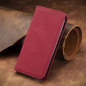 Rdeča Elegantna Flip torbica (iPhone 14 Pro)