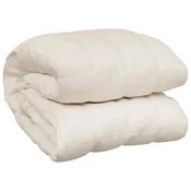Vidaxl Obtežena odeja svetlo krem 200x225 cm 9 kg blago