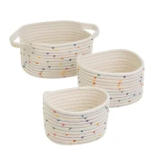 Tekstilne košare v kompletu 3 ks 30x18x14 cm – Casa Selección