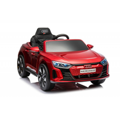 Audi RS E-Tron GT Licencirani Deciji auto na akumulator sa kožnim sedištima i mekim gumama - Crveni