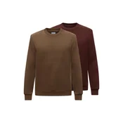 JACK & JONES Majica JJEBRADLEY kostanj rjava/brokat