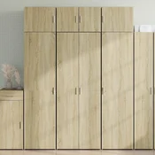 Visoka komoda boja hrasta 70x42,5x185 cm od konstruiranog drva