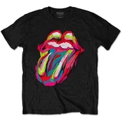 The Rolling Stones Sixty Brushstroke Tongue Black M Majica