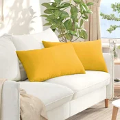 Jastucici za sofu 2 pcs Svijetlo žuta 80 x 40 cm