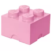 LEGO kocka za shranjevanje BRICK 4, svetlo vijolična