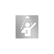 Ikona Tuš 12x12 cm inox/srebrna