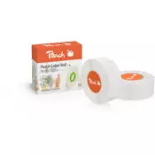 PEACH PE101 - etikete, 14x40mm, 180 kosov, termični sintetični papir, bele barve