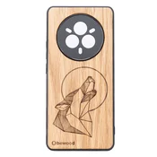shumee Leseno ohišje Bewood za Realme 14 Pro Plus 5G WOLF OAK