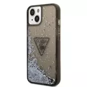 GUESS GUHCP14MLFCTPK silikonski ovitek za iPhone 14 Plus 6.7 - črn z bleščicami