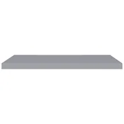 Plutajuce zidne police 2 kom sive 90 x 23,5 x 3,8 cm MDF