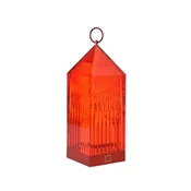 Kartell LED namizna svetilka na baterije Lantern, rdeča, iz recikliranih - spalnica - Dizajn - Plastika