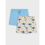 Sinsay - Komplet od 2 para kratkih pantalona Stitch - svetlo plava