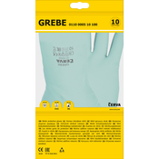 Zelene nitrilne rokavice GREBE GREEN zelene barve. 33 cm 10