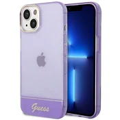 Guess Ovitek Guess Translucent za iPhone 14 Plus 6.7, vijoličen
