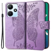 GS Ovitek za Infinix Hot 30i, metuljček, vijoličen