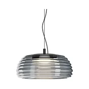 Redo 01-4543 - LED prigušiva luster na sajli ONDULA LED/16W/230V crna/zadimljena