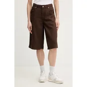 Levis kratke hlace za žene od lana SUPER BAGGY LONG