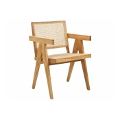 Stol Berwyn 1288 (Svetel les) Svetel les, 82x55x58cm, Les, Ratan, Lesen, Ratan, Les