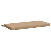Vidaxl Blazina za klop SOEST 100% poliester Peščena 60 x 40 x 5 cm