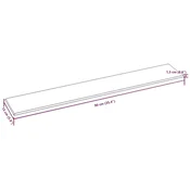 Zidna uzglavlja 12 pcs Tamno siva 90 x 15 cm tkanina