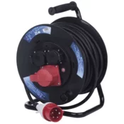 Emos kolutni podaljšek zunanji, 25 m, 3 vtičnice, guma, 230V/400V, 1,5 mm2 (P192250)