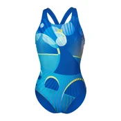 ARENA Enodelne kopalke DEPTH V BACK modra/voda