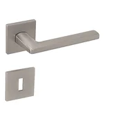 Vratno okovje MP - PRIMA - HR SQ6 (NP - Nickel pearl), klika-klika, Luknja za cilindrični vložek, MP NP (nikljev biser)