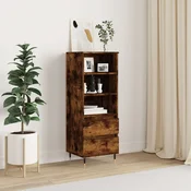 Visoka komoda boja hrasta 40x36x110 cm od konstruiranog drva