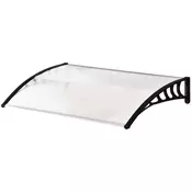 Homestar Nadstrešek za vrata 150x90x25 cm bel