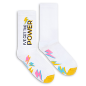 Banana Socks Unisexs Socks Classic Ive got the Power White