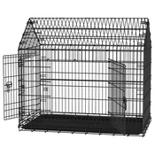 Songmics Pasja boks 120x725x109 cm črn