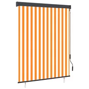 vidaXL vidaXL Zunanje rolo senčilo 140x250 cm belo in oranžno, (20831130)