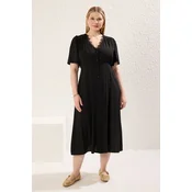 Trendyol Curve Ženska haljina Tbbss25Ah00105, Crna
