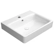 Gsi SAND Keramično Umyvadlo 60x50 cm, ExtraGlaze bela, Antibakterijska zaščita