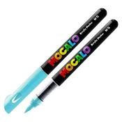 Akrilni marker M&G MOCALO, s čopičasto konico - mlečno modra 607