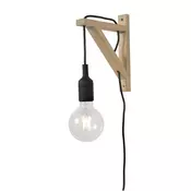 Lucide 08208/01/30 - Stenska svetilka FIX WALL 1xE27/60W/230V črna