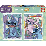 Puzzle Stitch Educa 2x500 dielov a Fix lepidlo od 11 rokov EDU19732
