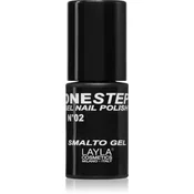 Layla Cosmetics One Step lak za nohte odtenek N.2 100% Black 5 ml