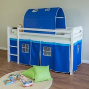 Homestyle4U Pograd, 207,5x96,5x161,5 cm, modra