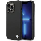 BMW BMHCP15XSILBK iPhone 15 Pro Max 6.7 black Silicone Metal Logo (BMHCP15XSILBK)