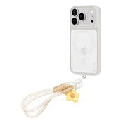 OBAL:ME MagNetix ovitek s paščkom za zapestje za Apple iPhone 18 Pro/17 Pro kristalen