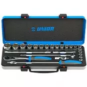 Unior 190BI6P24 Set nasadnih kljuceva 1/2 u metalnoj kutiji (611939)