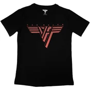 Van Halen Classic Red Logo Black S Ženske Majica