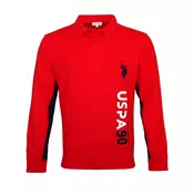U.S. POLO ASSN. Majica  rdeča / črna / bela
