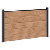 Panel ograde WPC i aluminij Smeda
