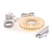 Komplet 1x LED traka MYLIVING LIGHTSTRIP LED/22W/230V 5m + 5x ugradni profil 1 m