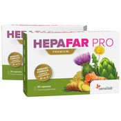 Hepafar PRO Premium - kapsule pegastega badlja za zamaščena jetra 2x